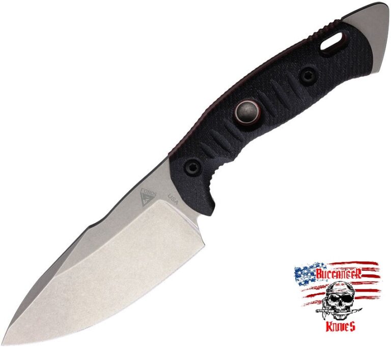 FOBOS Knives ALARIS CPM 3V Black Micarta - Buccaneer Knives