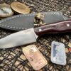 7Forge Burgundy Canvas Micarta White Liners