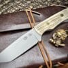 Copper Creek/Eastern Roadside Creations Tanto Caribou Stag Brass Liners