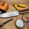 Hauck's Edge #3 Hunter Hollow Grind Jigged Camel Bone
