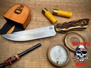Hauck's Edge #3 Hunter Hollow Grind Jigged Camel Bone